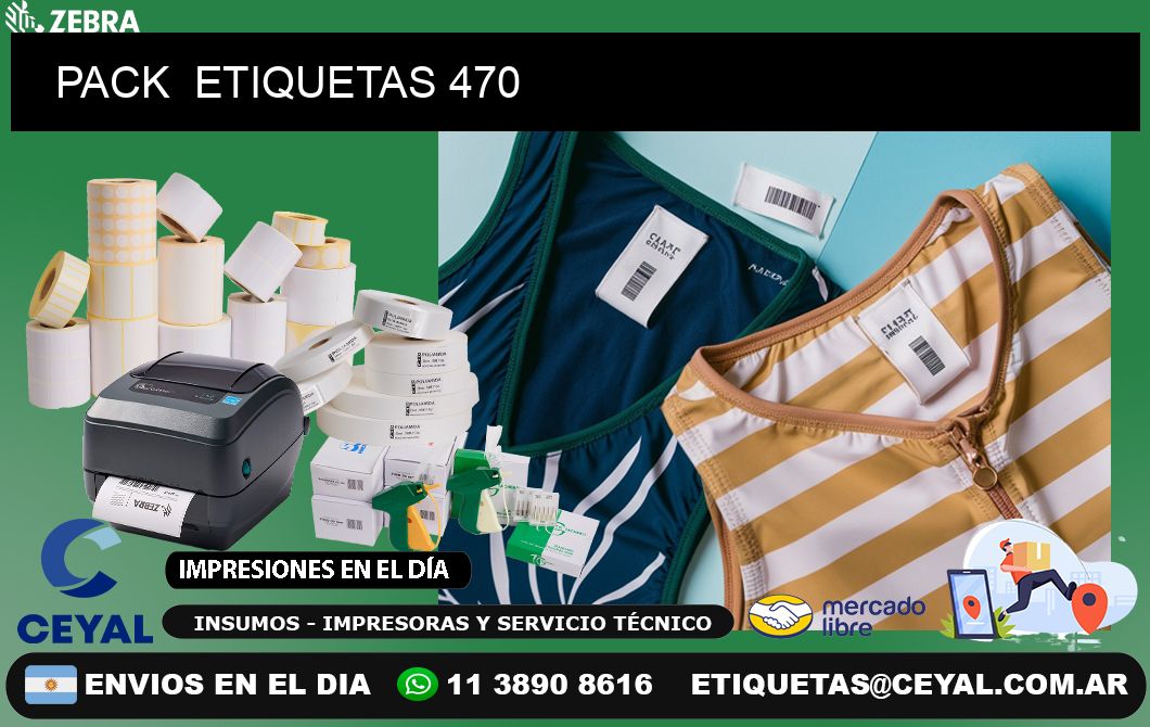 PACK  ETIQUETAS 470