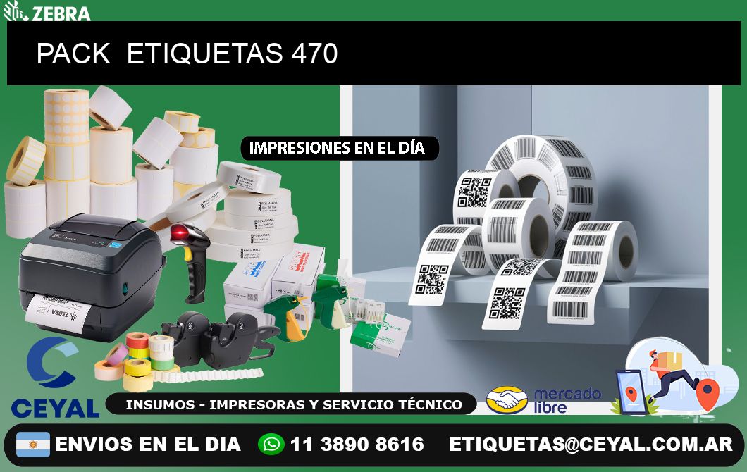 PACK  ETIQUETAS 470