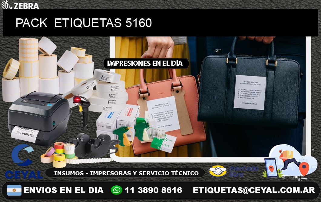 PACK  ETIQUETAS 5160
