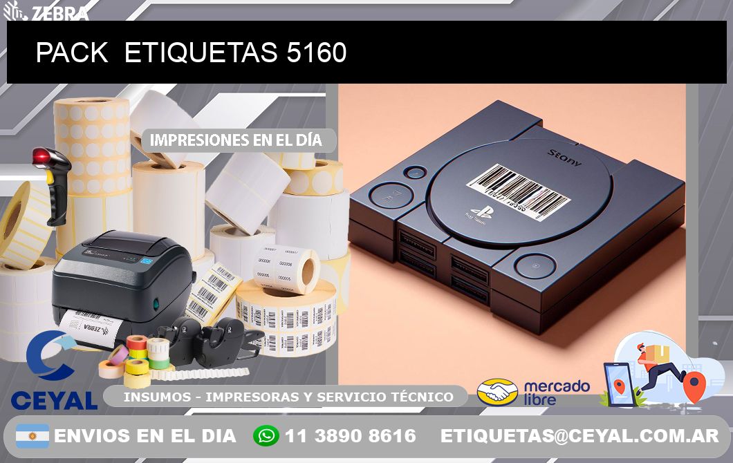 PACK  ETIQUETAS 5160