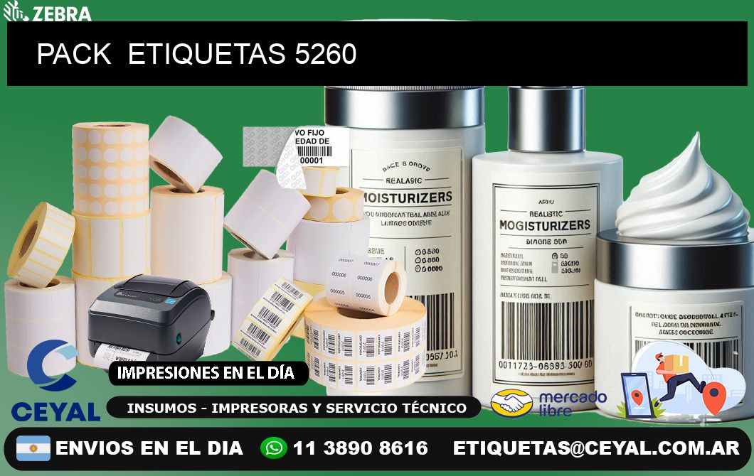 PACK  ETIQUETAS 5260