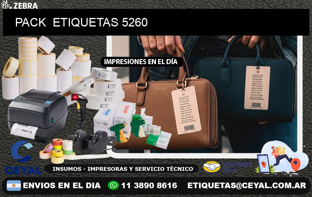 PACK  ETIQUETAS 5260