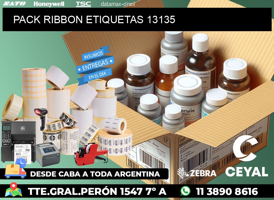 PACK RIBBON ETIQUETAS 13135
