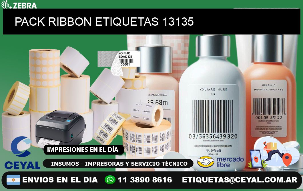 PACK RIBBON ETIQUETAS 13135