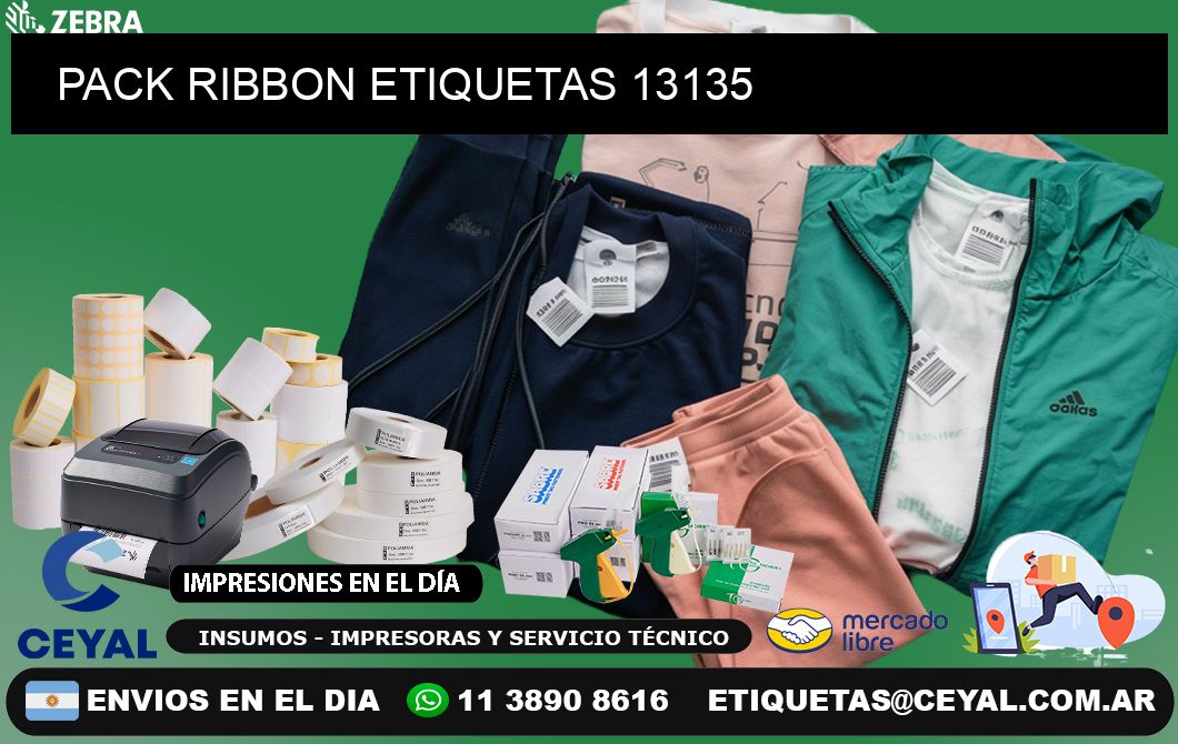 PACK RIBBON ETIQUETAS 13135