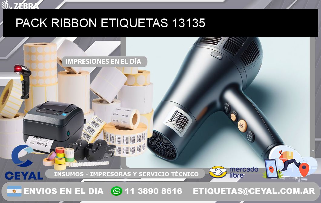 PACK RIBBON ETIQUETAS 13135