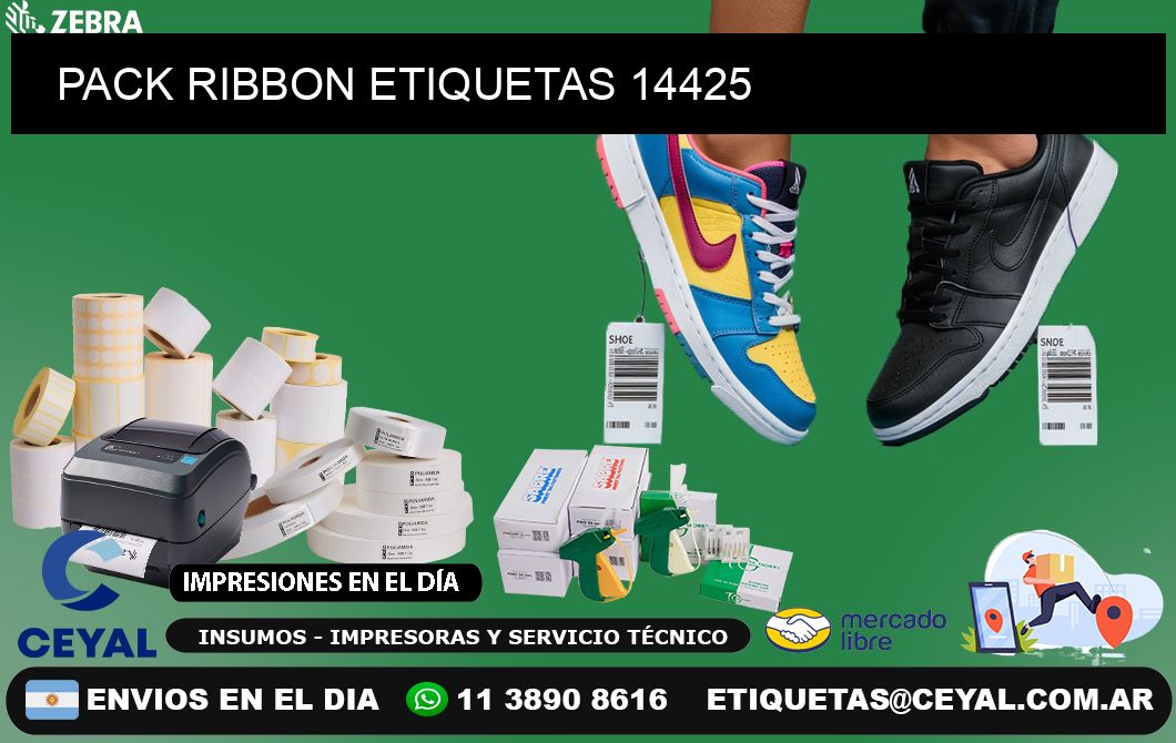 PACK RIBBON ETIQUETAS 14425