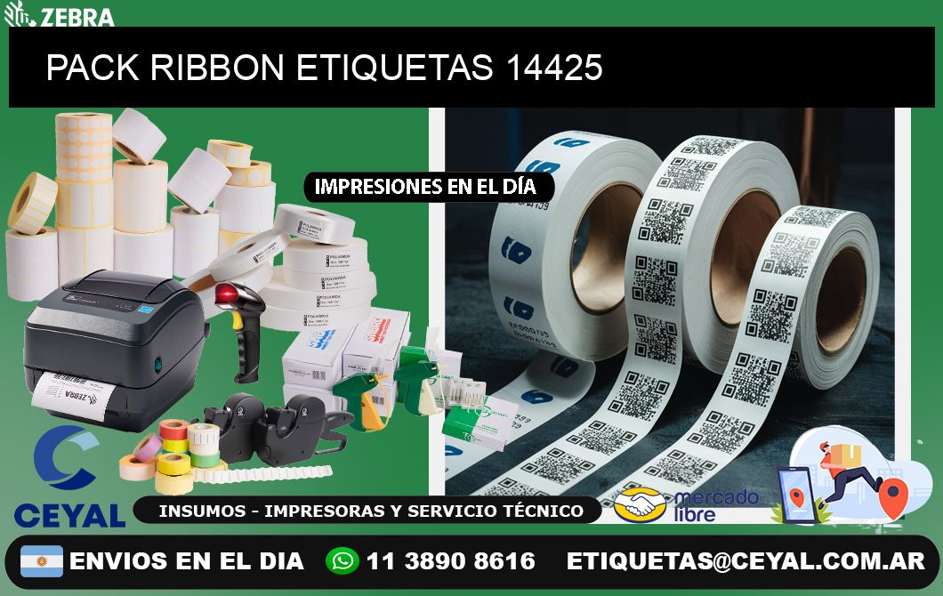 PACK RIBBON ETIQUETAS 14425