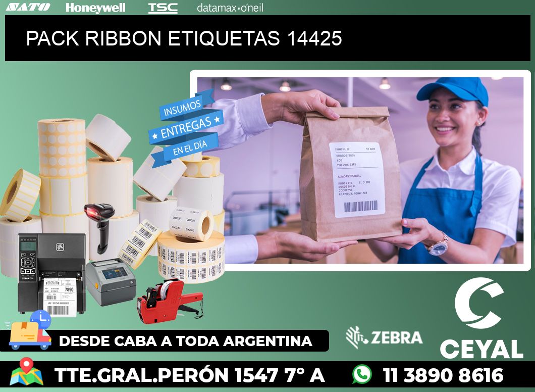 PACK RIBBON ETIQUETAS 14425