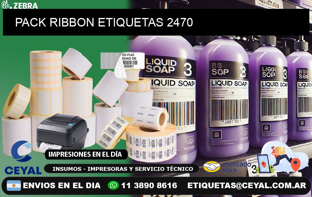 PACK RIBBON ETIQUETAS 2470