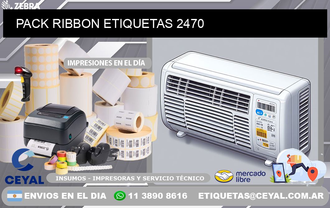 PACK RIBBON ETIQUETAS 2470