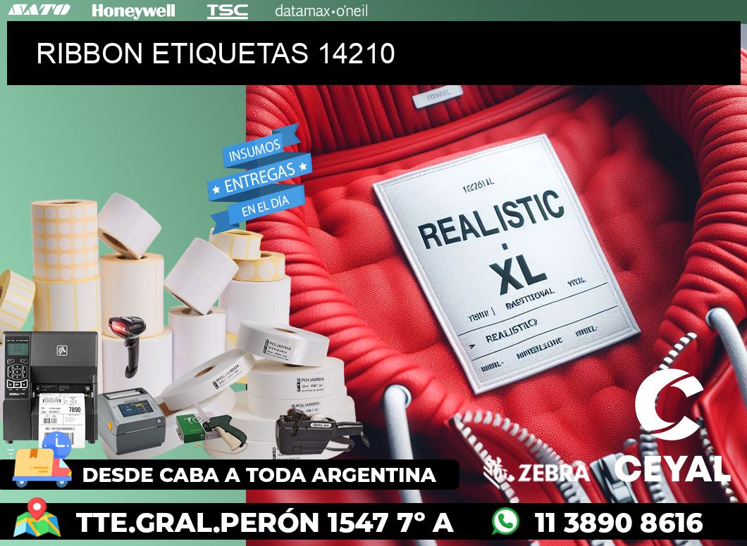 RIBBON ETIQUETAS 14210