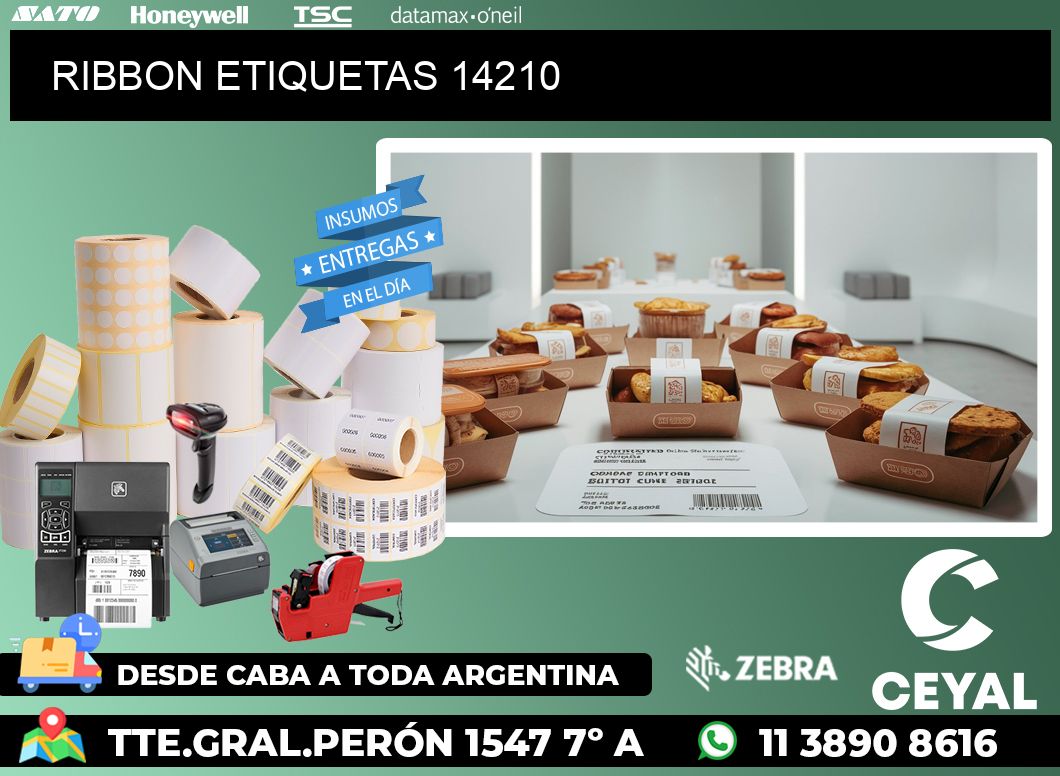 RIBBON ETIQUETAS 14210