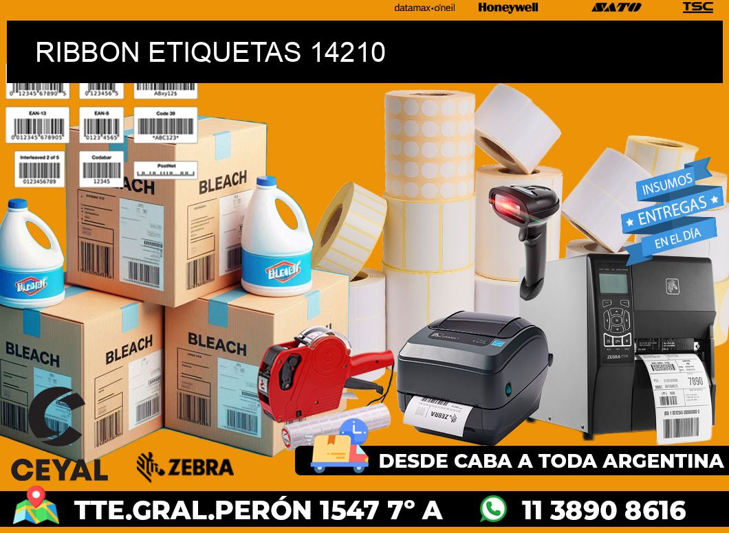 RIBBON ETIQUETAS 14210