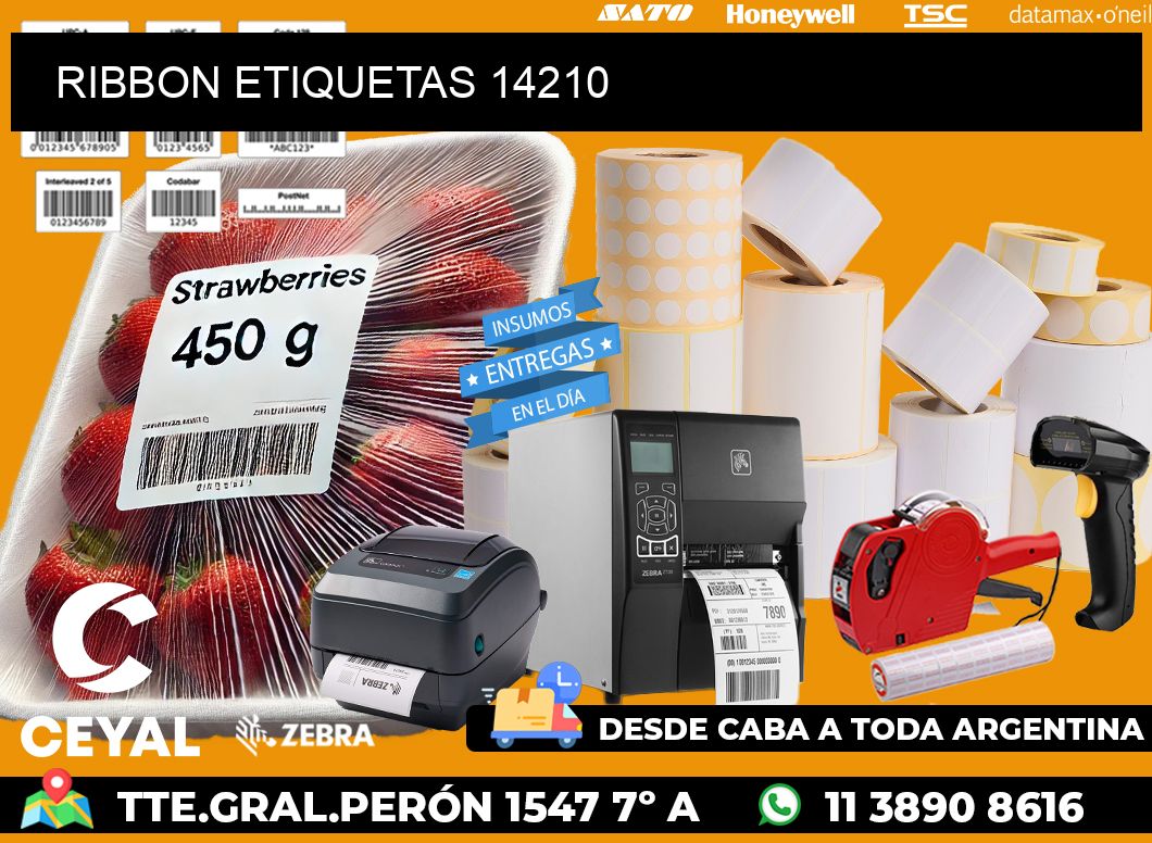 RIBBON ETIQUETAS 14210