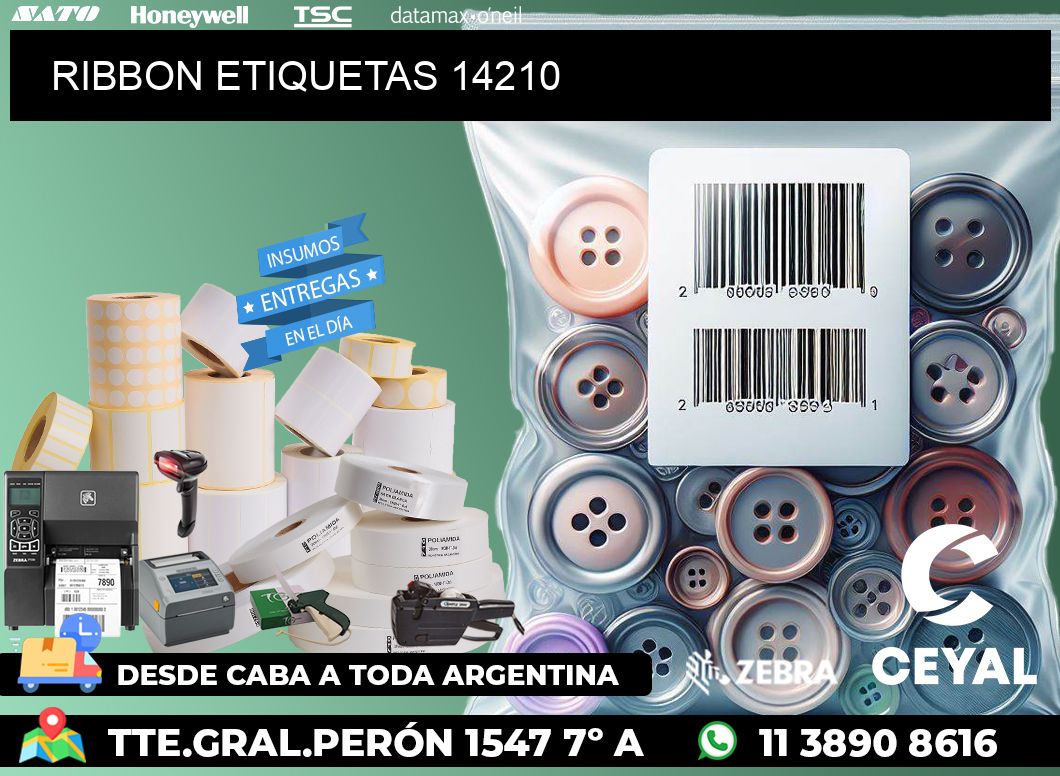 RIBBON ETIQUETAS 14210