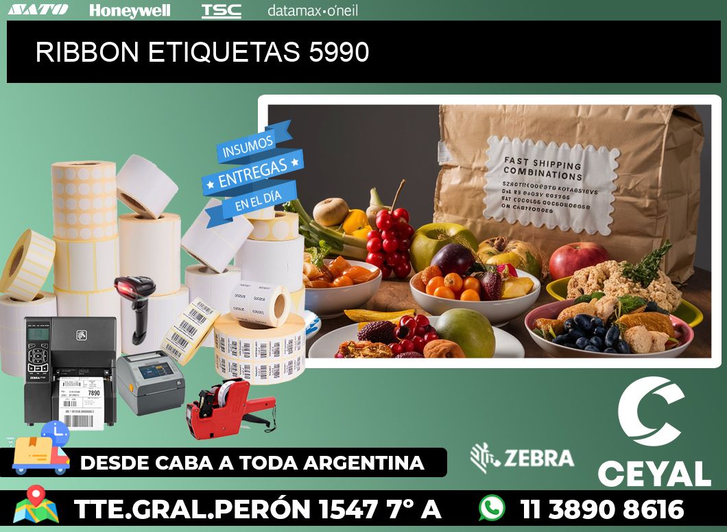 RIBBON ETIQUETAS 5990
