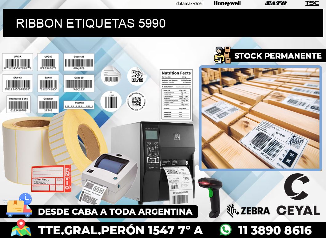 RIBBON ETIQUETAS 5990