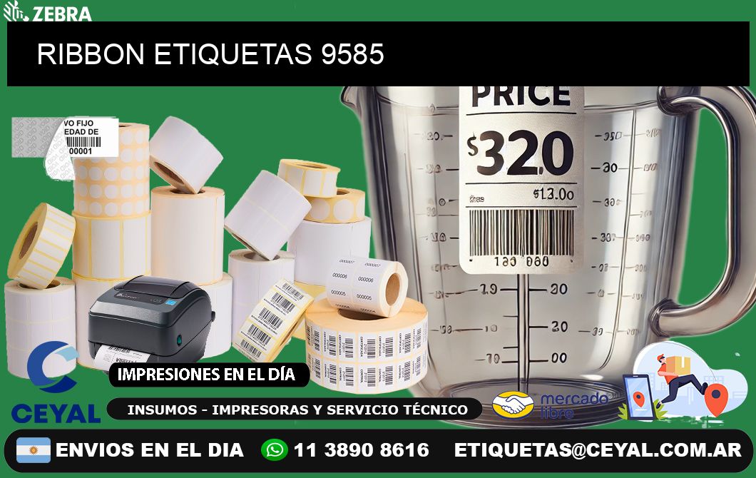 RIBBON ETIQUETAS 9585
