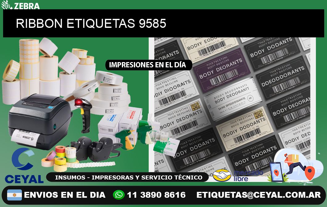 RIBBON ETIQUETAS 9585