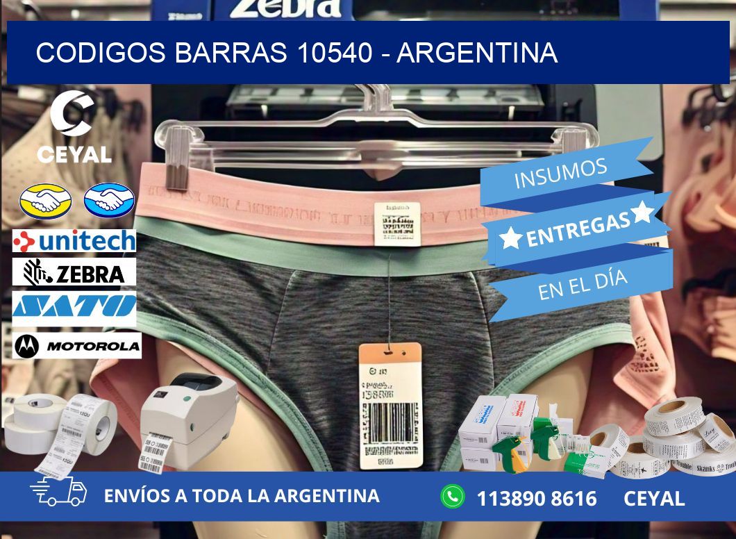 CODIGOS BARRAS 10540 - ARGENTINA