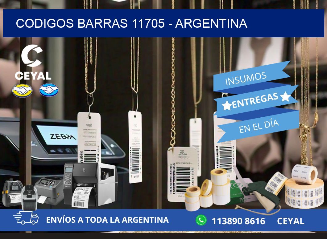 CODIGOS BARRAS 11705 - ARGENTINA