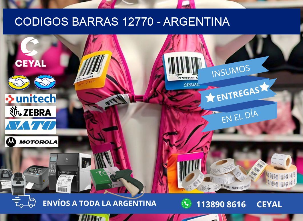 CODIGOS BARRAS 12770 - ARGENTINA