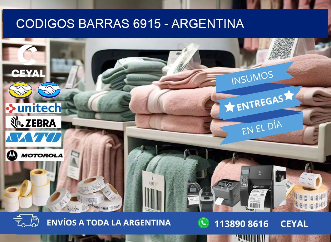 CODIGOS BARRAS 6915 - ARGENTINA