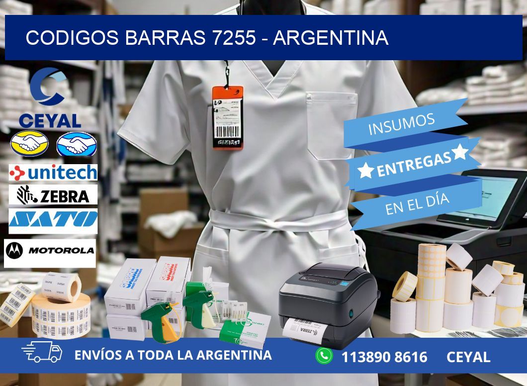 CODIGOS BARRAS 7255 - ARGENTINA