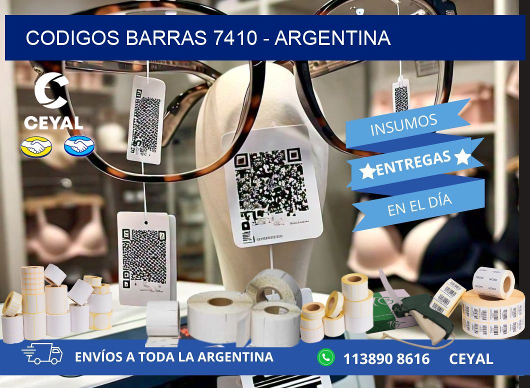 CODIGOS BARRAS 7410 - ARGENTINA