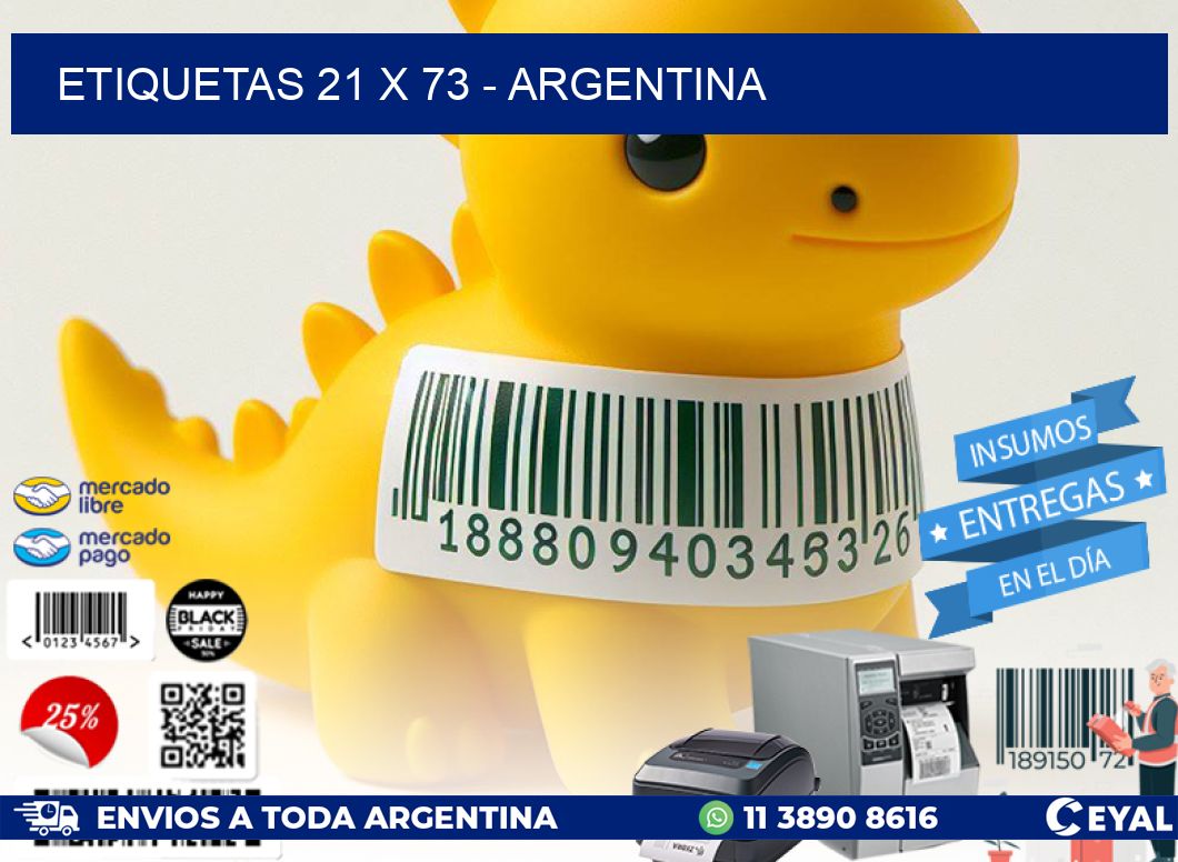 ETIQUETAS 21 x 73 - ARGENTINA