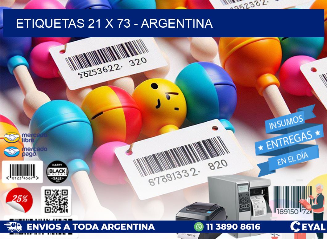 ETIQUETAS 21 x 73 - ARGENTINA