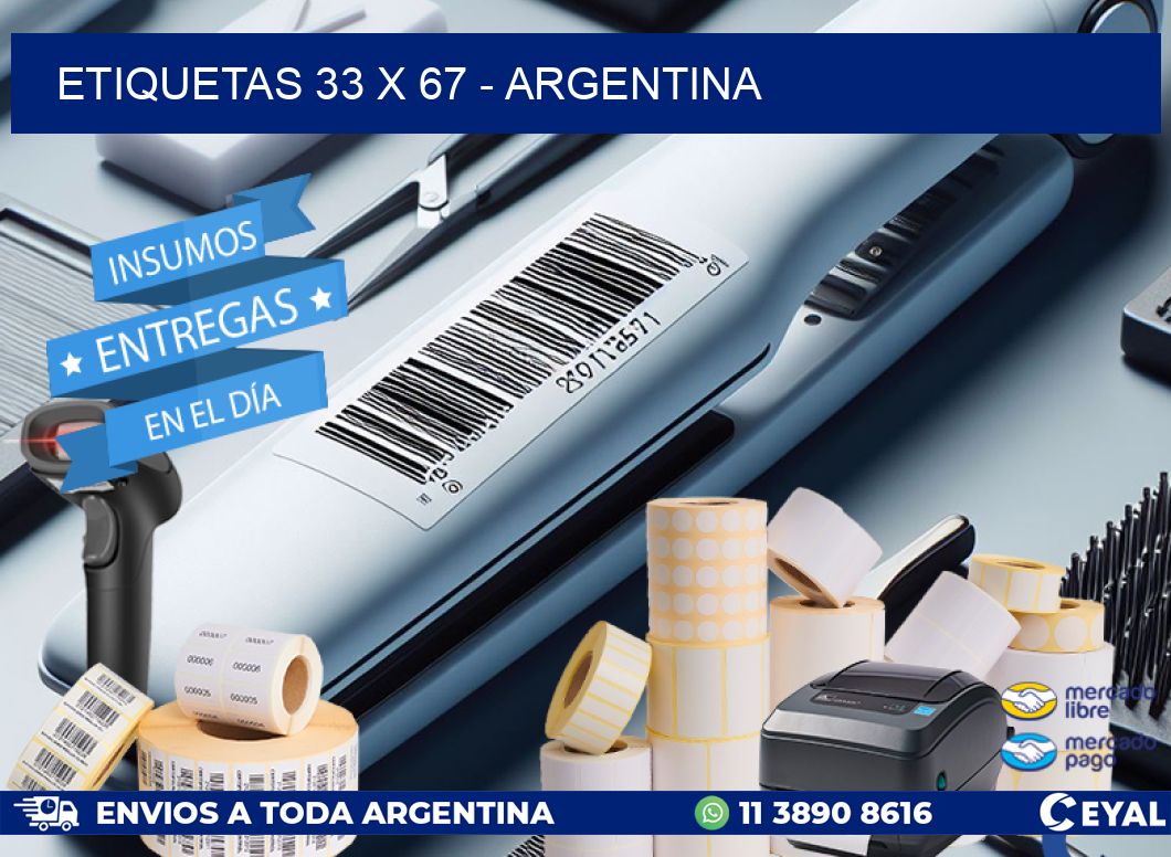 ETIQUETAS 33 x 67 - ARGENTINA