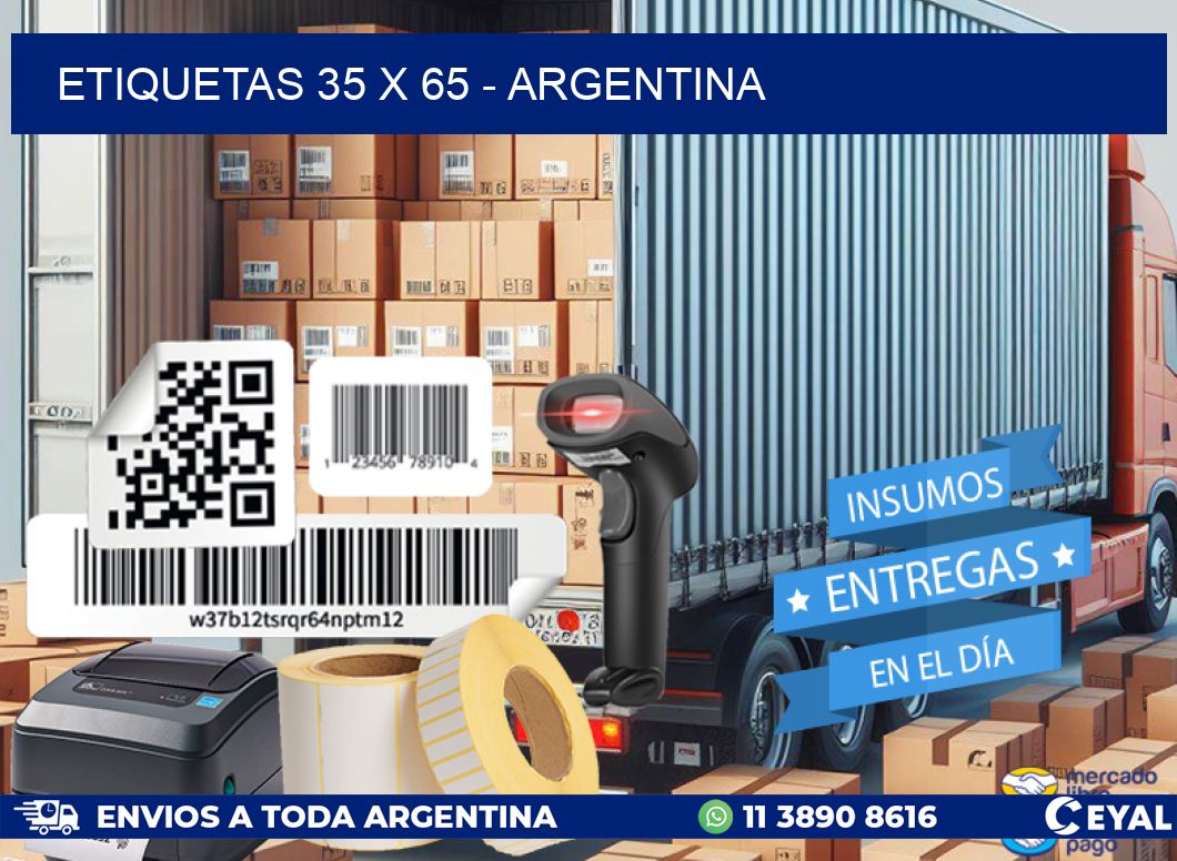 ETIQUETAS 35 x 65 - ARGENTINA