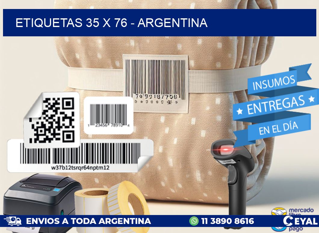 ETIQUETAS 35 x 76 - ARGENTINA