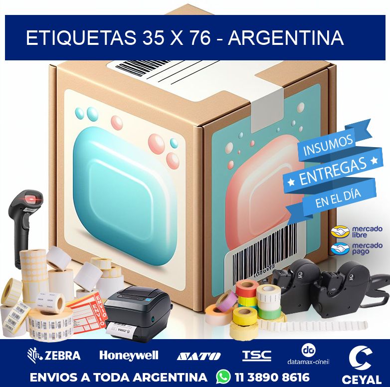 ETIQUETAS 35 x 76 - ARGENTINA