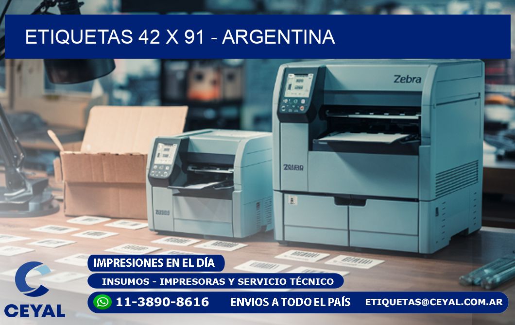 ETIQUETAS 42 x 91 - ARGENTINA