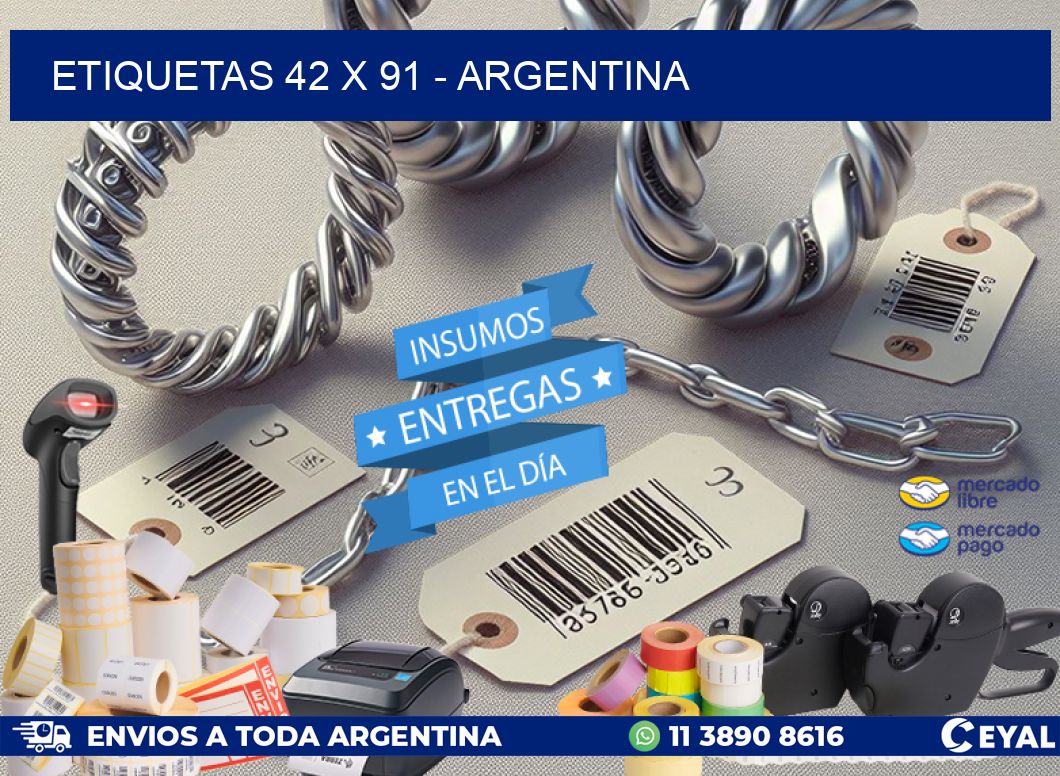 ETIQUETAS 42 x 91 - ARGENTINA