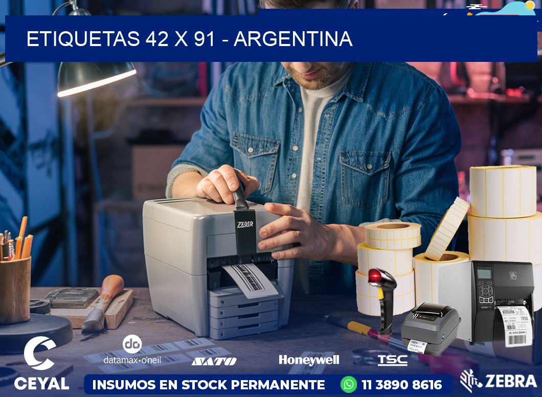 ETIQUETAS 42 x 91 - ARGENTINA