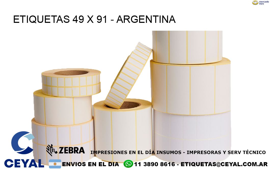 ETIQUETAS 49 x 91 - ARGENTINA