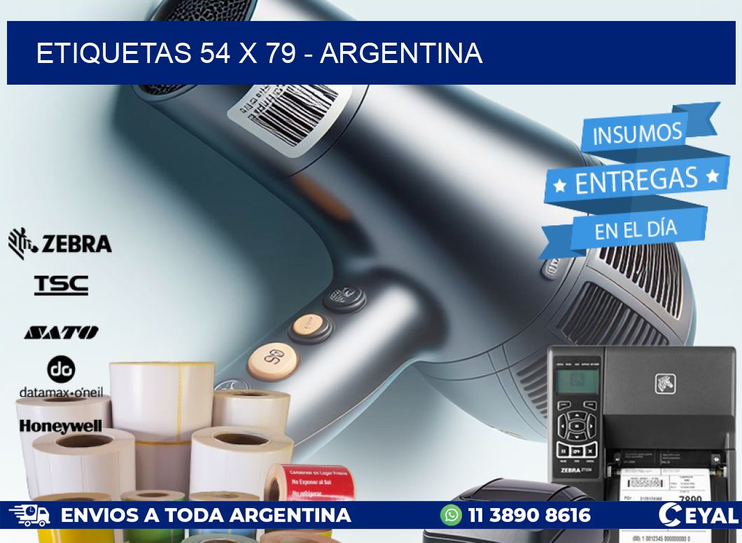 ETIQUETAS 54 x 79 - ARGENTINA