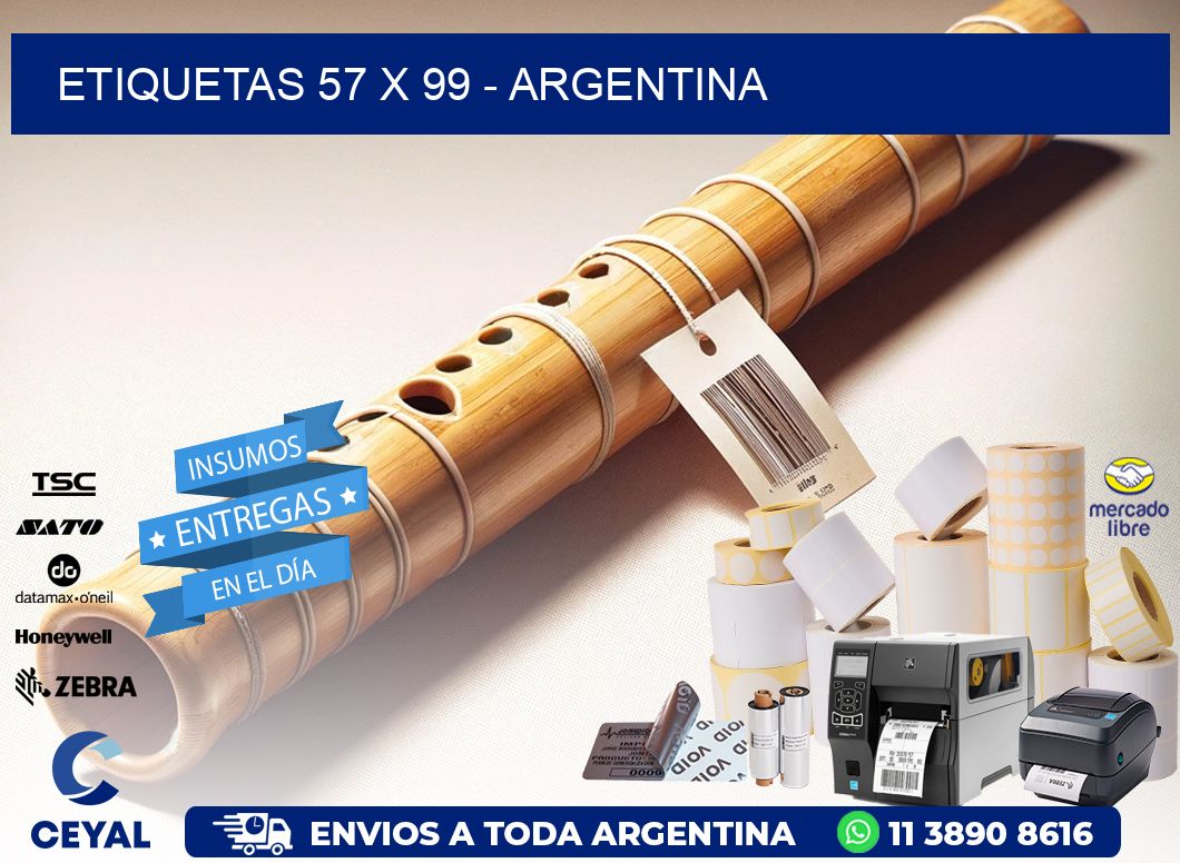 ETIQUETAS 57 x 99 - ARGENTINA