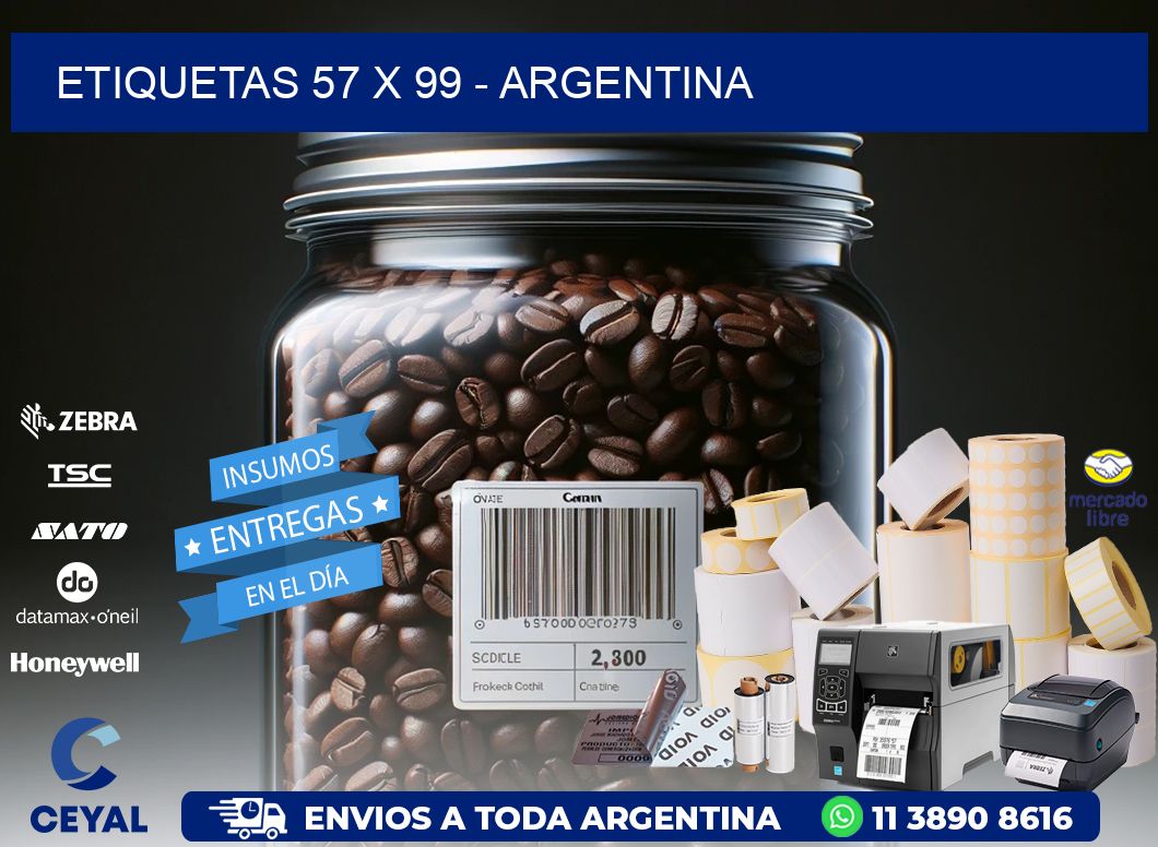 ETIQUETAS 57 x 99 - ARGENTINA