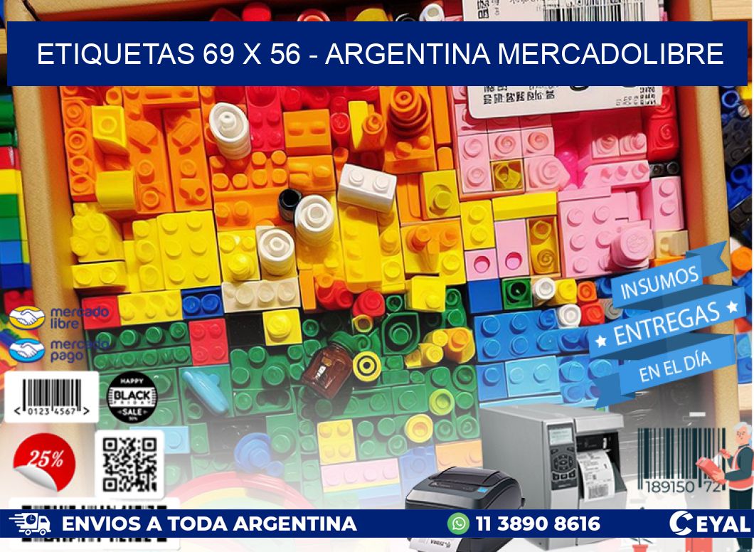 ETIQUETAS 69 x 56 – ARGENTINA MERCADOLIBRE