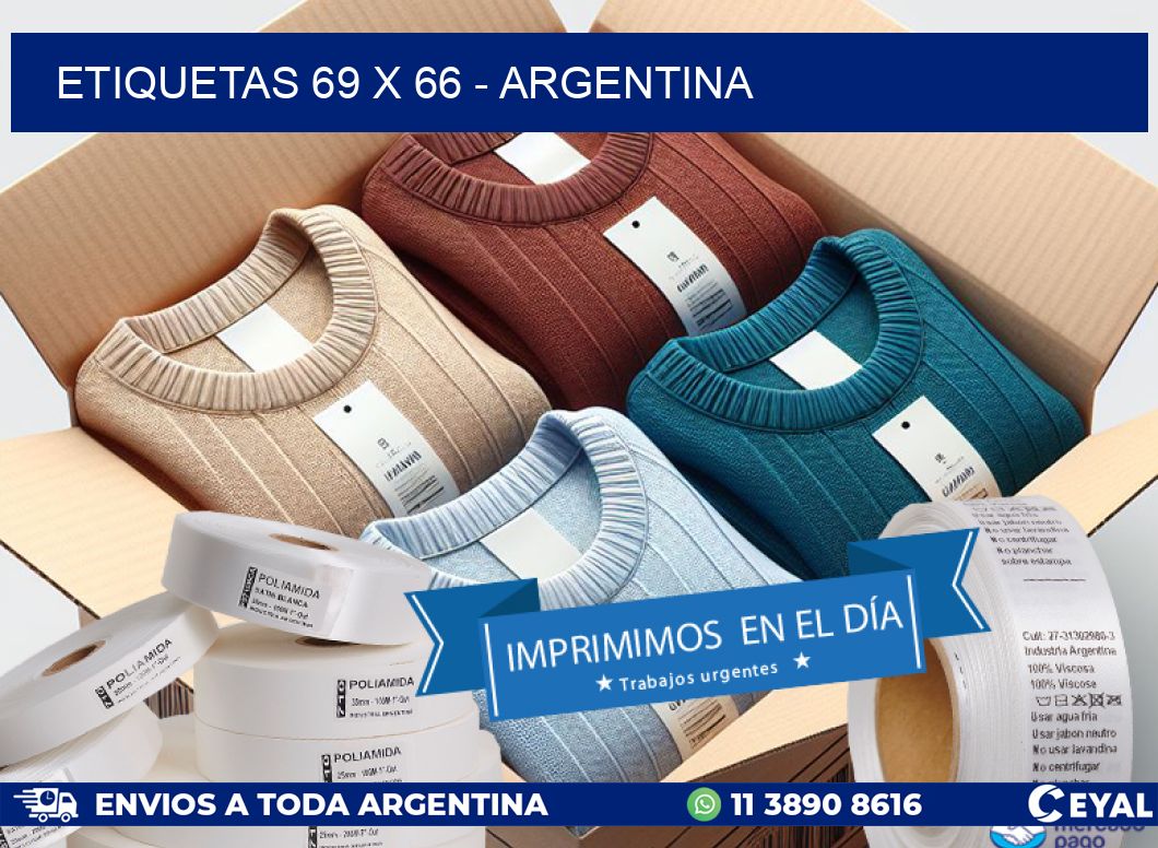 ETIQUETAS 69 x 66 - ARGENTINA