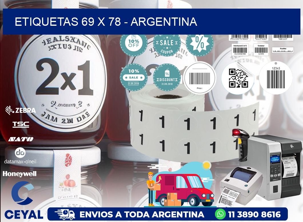 ETIQUETAS 69 x 78 - ARGENTINA