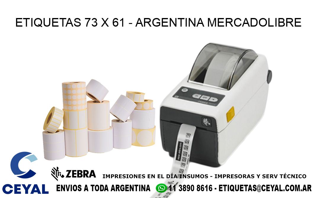 ETIQUETAS 73 x 61 - ARGENTINA MERCADOLIBRE