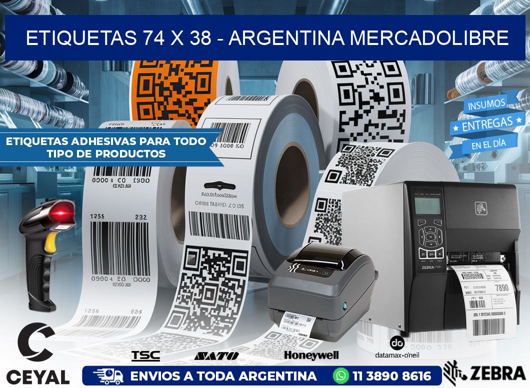 ETIQUETAS 74 x 38 – ARGENTINA MERCADOLIBRE