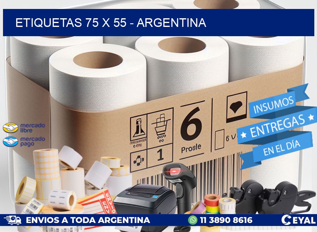 ETIQUETAS 75 x 55 - ARGENTINA