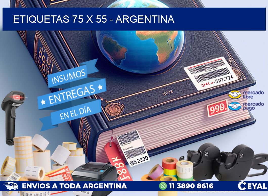 ETIQUETAS 75 x 55 - ARGENTINA